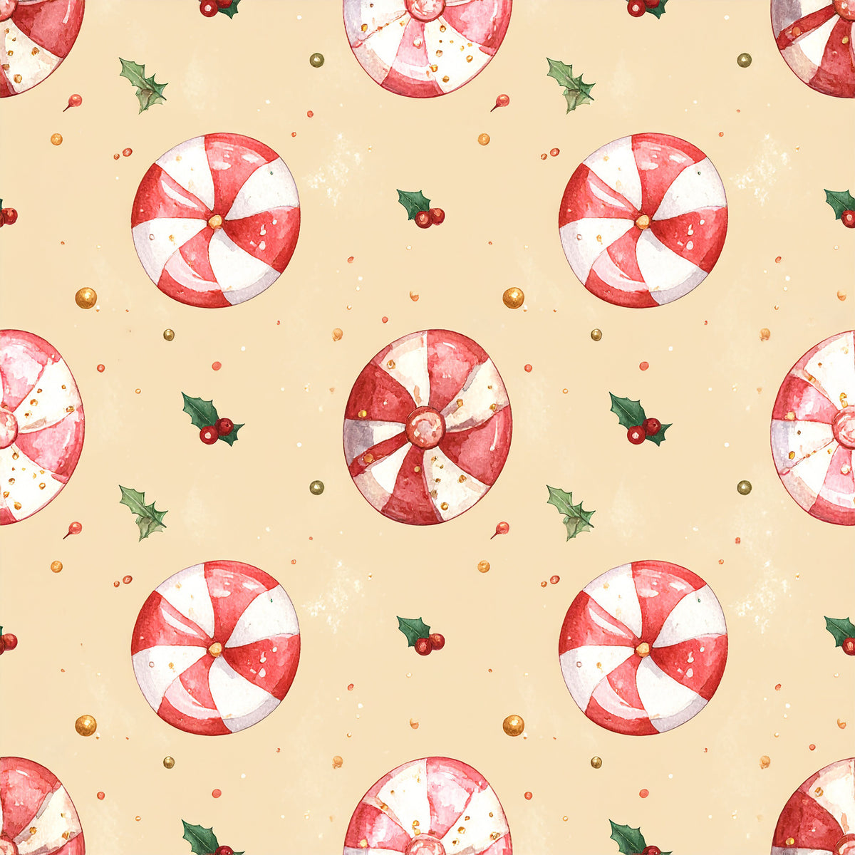 Whimsical Christmas Pattern 34 Quilting Cotton Fabric