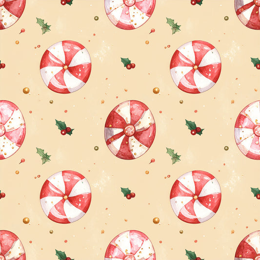 Whimsical Christmas Pattern 34 Quilting Cotton Fabric