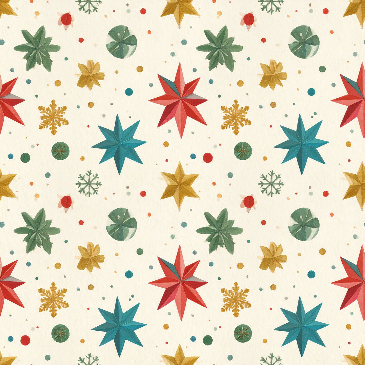 Whimsical Christmas Pattern 36 Quilting Cotton Fabric