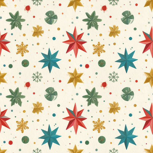 Whimsical Christmas Pattern 36 Quilting Cotton Fabric