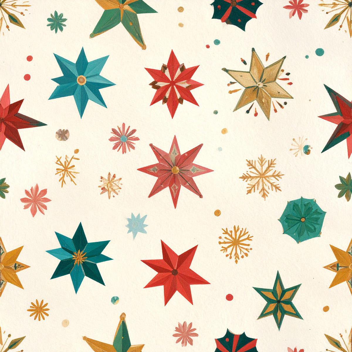 Whimsical Christmas Pattern 37 Quilting Cotton Fabric
