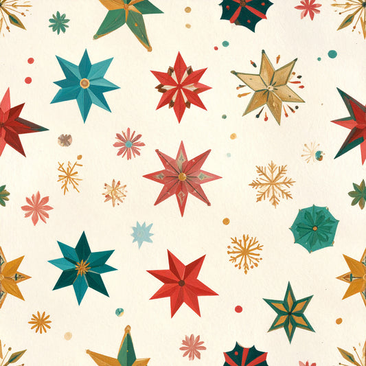 Whimsical Christmas Pattern 37 Quilting Cotton Fabric