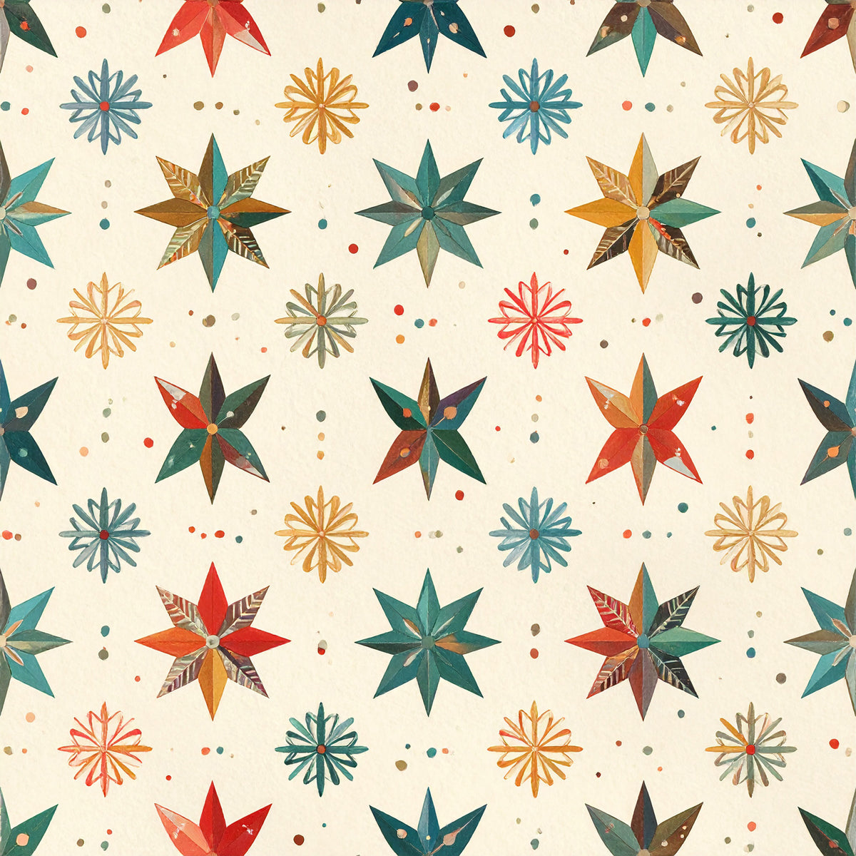 Whimsical Christmas Pattern 38 Quilting Cotton Fabric
