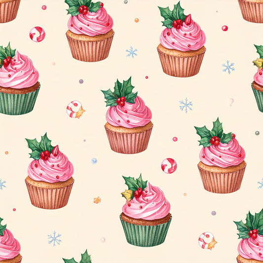 Whimsical Christmas Pattern 5 Quilting Cotton Fabric
