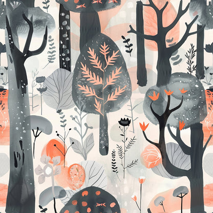 Whimsical Forest Pattern 7 Quilting Cotton Fabric