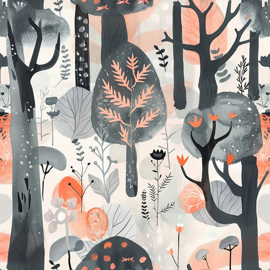 Whimsical Forest Pattern 7 Quilting Cotton Fabric