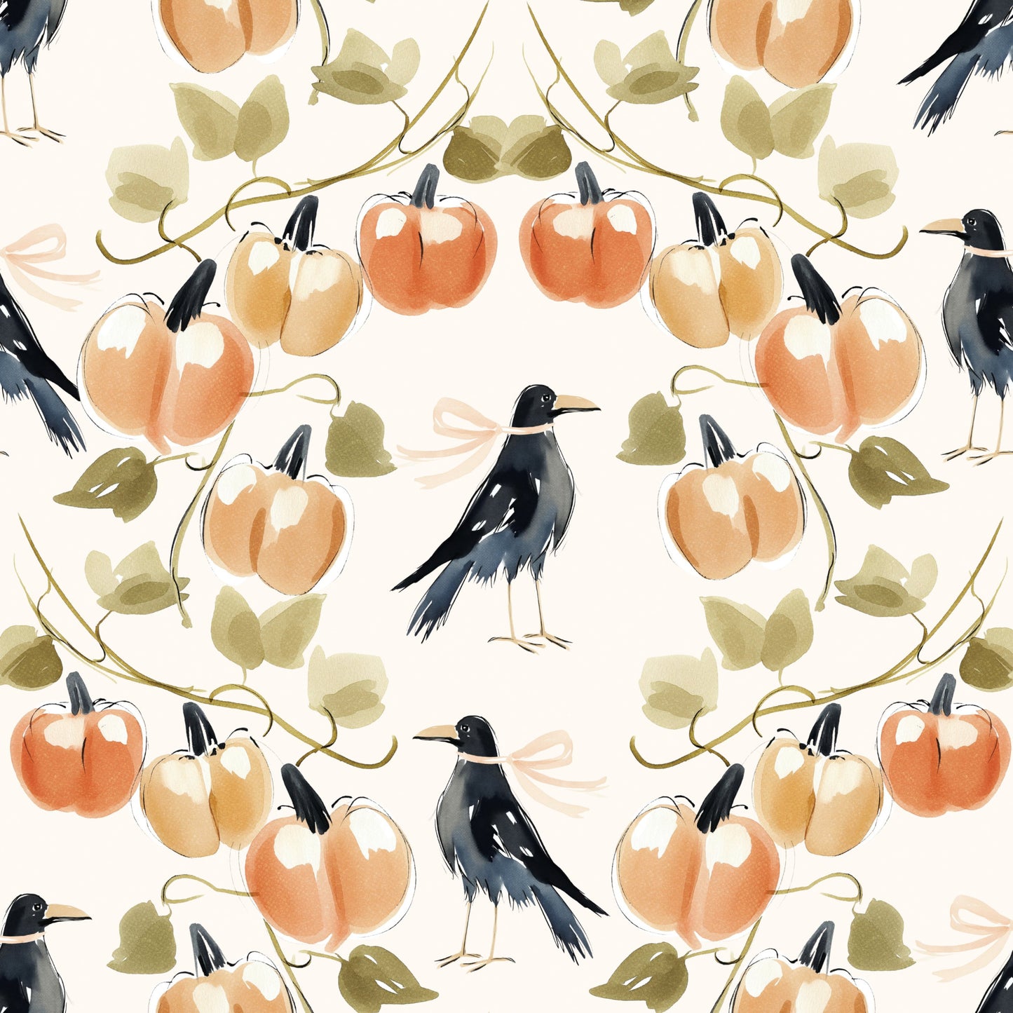 Whimsical Halloween Pattern 3 Quilting Cotton Fabric