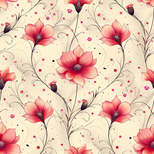 Whispers of Pink Pattern 1 Quilting Cotton Fabric