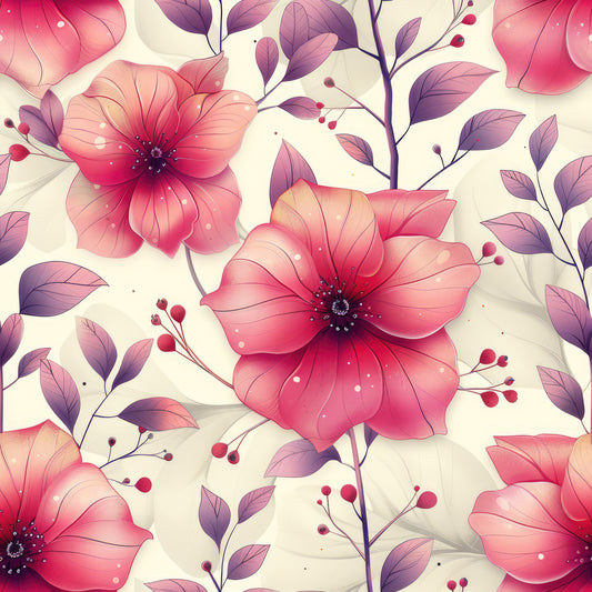 Whispers of Pink Pattern 2 Quilting Cotton Fabric