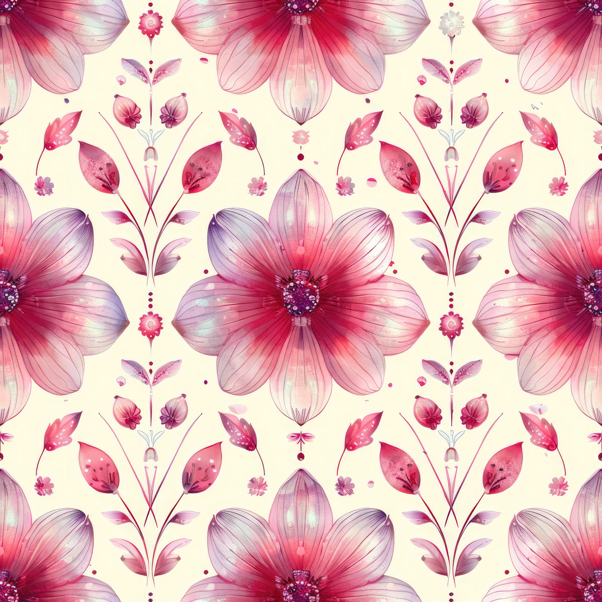 Whispers of Pink Pattern 4 Quilting Cotton Fabric