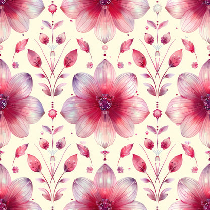 Whispers of Pink Pattern 4 Quilting Cotton Fabric