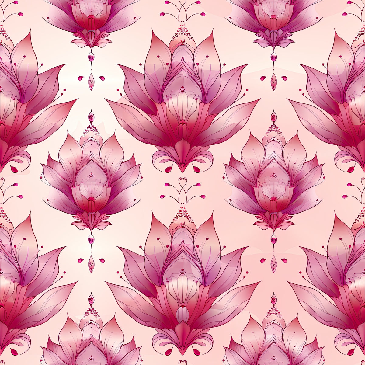 Whispers of Pink Pattern 7 Quilting Cotton Fabric