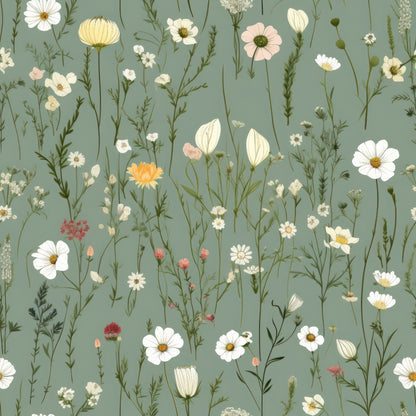 Wildflowers Pattern 1 Quilting Cotton Fabric