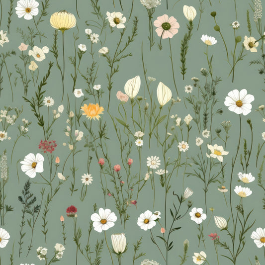 Wildflowers Pattern 1 Quilting Cotton Fabric