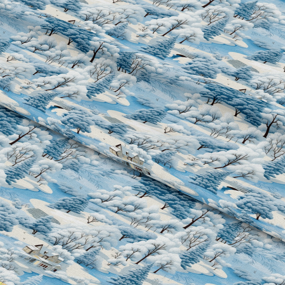 Winter Scenery Pattern 14 Quilting Cotton Fabric