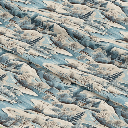 Winter Scenery Pattern 16 Quilting Cotton Fabric