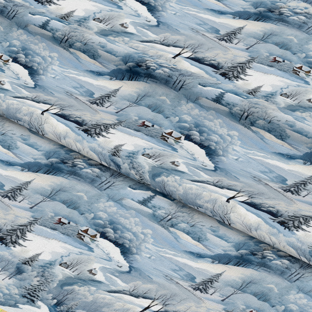Winter Scenery Pattern 6 Quilting Cotton Fabric