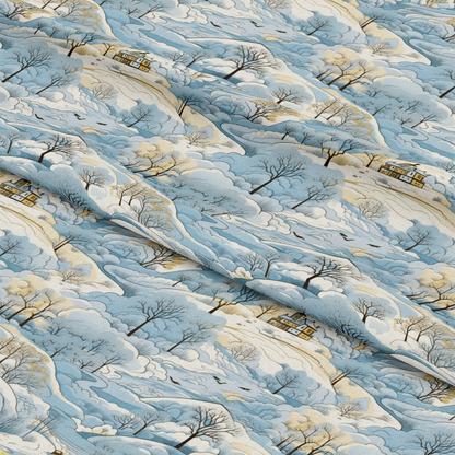 Winter Scenery Pattern 7 Quilting Cotton Fabric