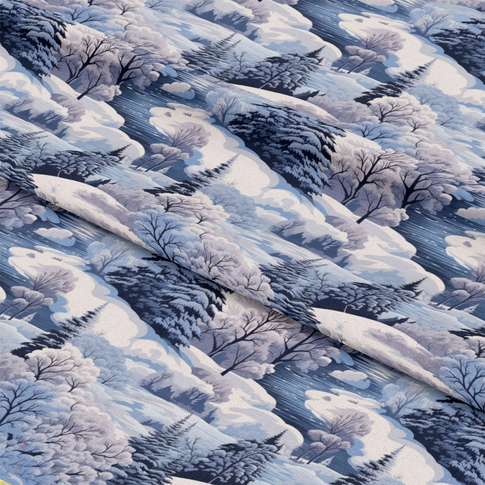 Winter Scenery Pattern 9 Quilting Cotton Fabric