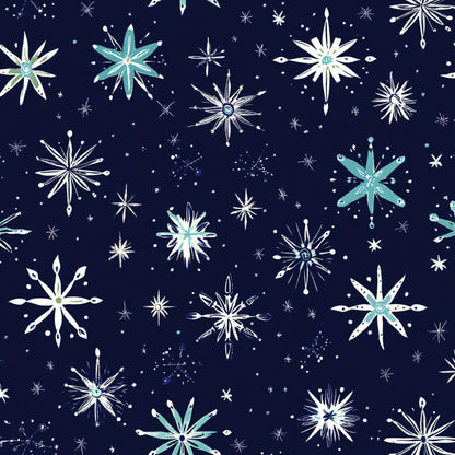 Winter Botanical Pattern 10 Quilting Cotton Fabric