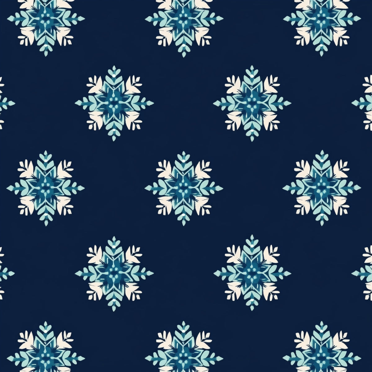 Winter Botanical Pattern 11 Quilting Cotton Fabric