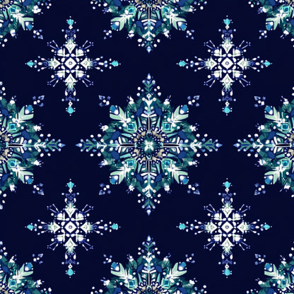Winter Botanical Pattern 12 Quilting Cotton Fabric