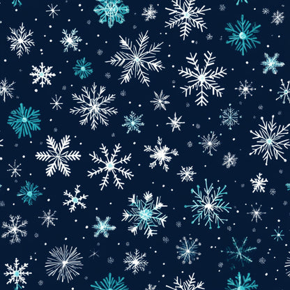 Winter Botanical Pattern 13 Quilting Cotton Fabric
