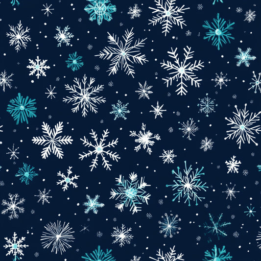 Winter Botanical Pattern 13 Quilting Cotton Fabric