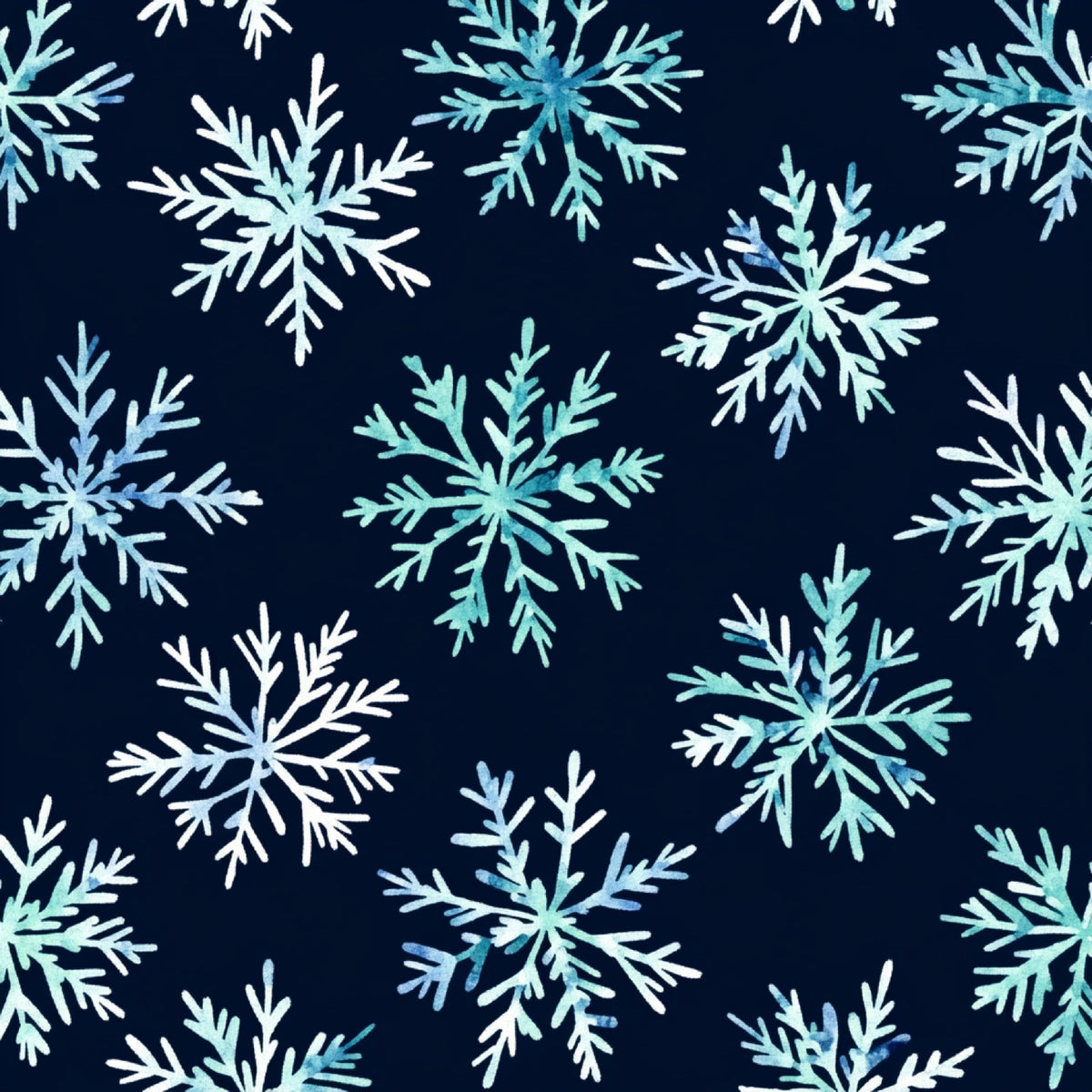 Winter Botanical Pattern 4 Quilting Cotton Fabric