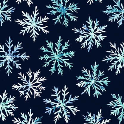 Winter Botanical Pattern 4 Quilting Cotton Fabric
