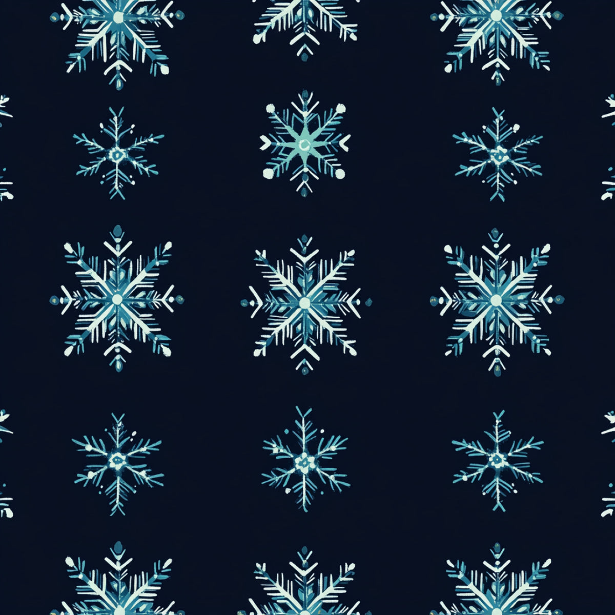 Winter Botanical Pattern 6 Quilting Cotton Fabric