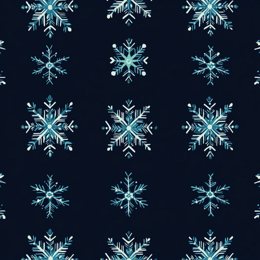 Winter Botanical Pattern 6 Quilting Cotton Fabric