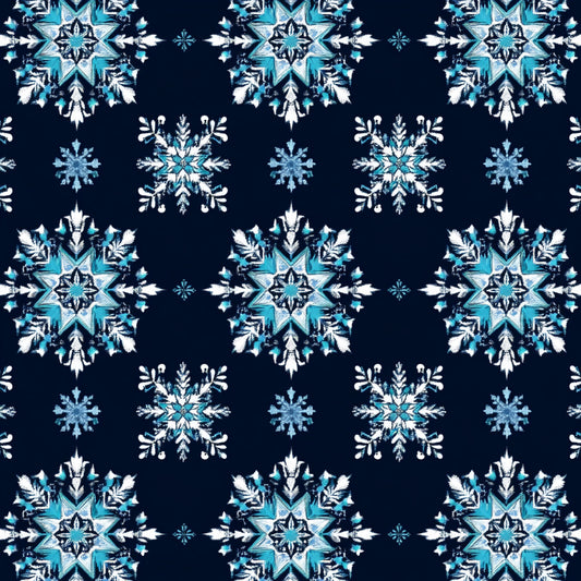 Winter Botanical Pattern 9 Quilting Cotton Fabric