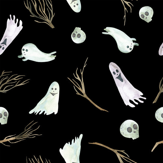 Witch And Broomstick Magic Pattern 13 Quilting Cotton Fabric