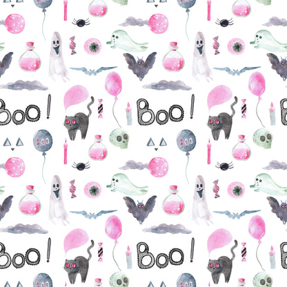 Witch And Broomstick Magic Pattern 2 Quilting Cotton Fabric