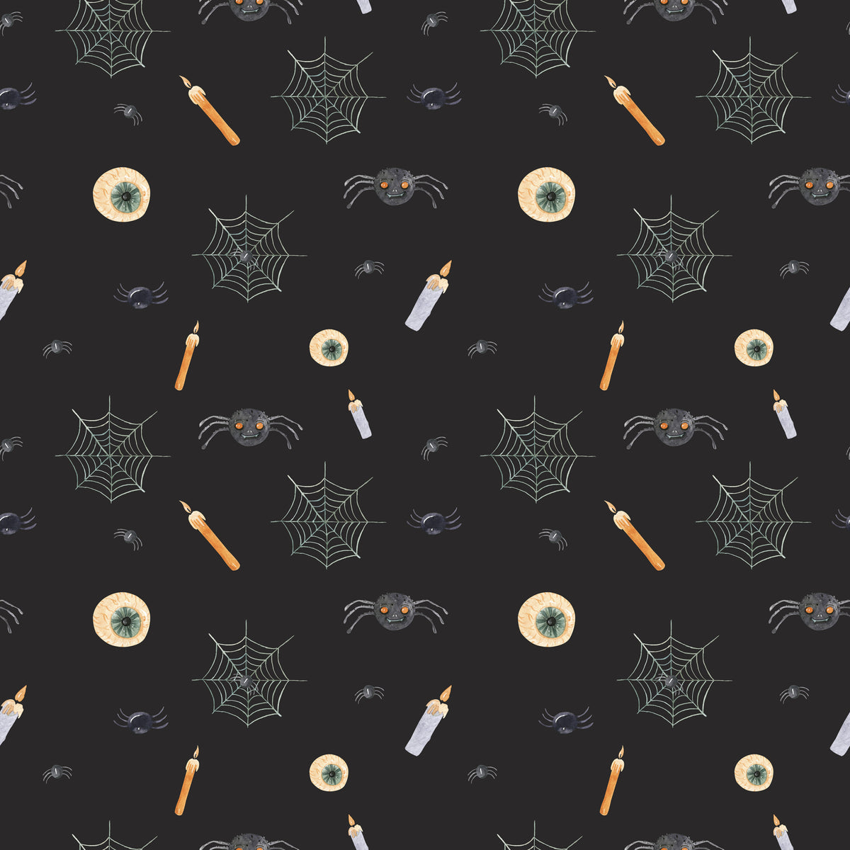 Witch And Broomstick Magic Pattern 4 Quilting Cotton Fabric