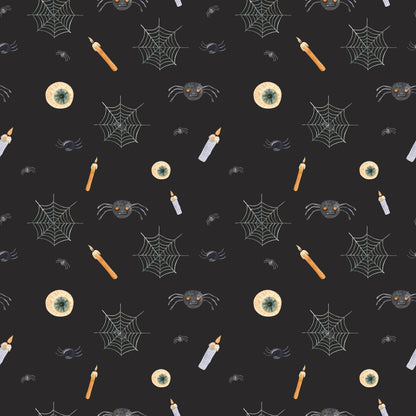Witch And Broomstick Magic Pattern 4 Quilting Cotton Fabric
