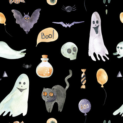 Witch And Broomstick Magic Pattern 6 Quilting Cotton Fabric