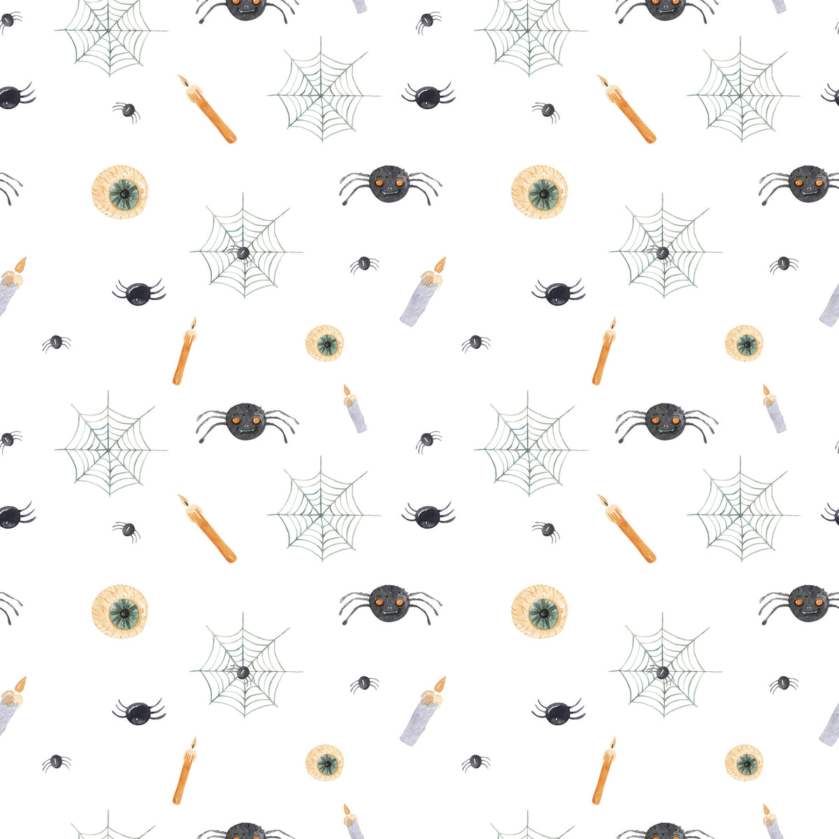 Witch And Broomstick Magic Pattern 9 Quilting Cotton Fabric