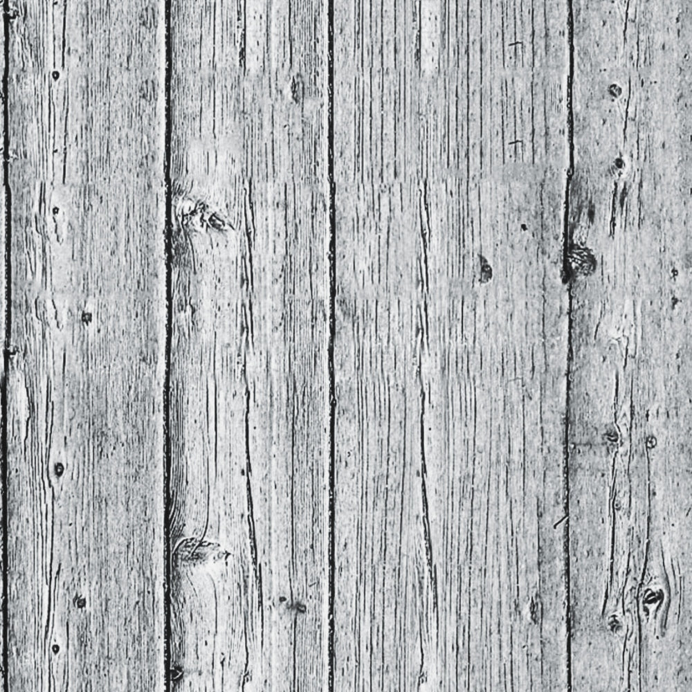 Grey wooden planks with a weathered texture and visible grain patterns aligned vertically.