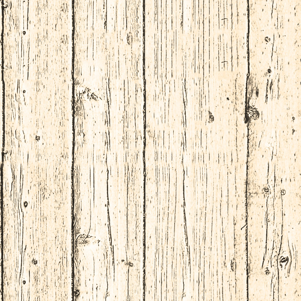 A sepia-toned image of vertical wooden planks with visible grain patterns and knots.