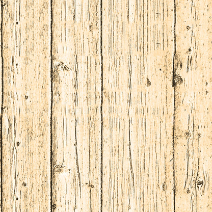 Wooden planks with a weathered texture, displaying vertical lines and knots, in a light beige color.