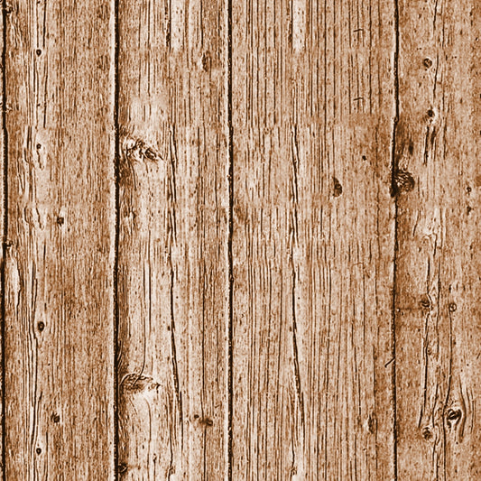 Wooden plank wall with vertical boards, showing natural grain and knots in a light brown color.