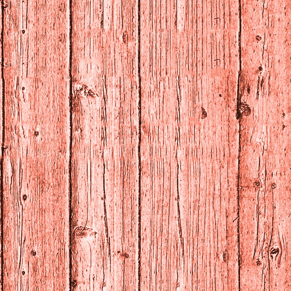 Vertical wooden planks with a red tint, featuring natural grain patterns and knots. The wood has a textured appearance.