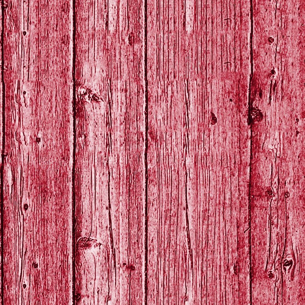 Red wooden planks with a weathered texture, featuring vertical lines and knots.