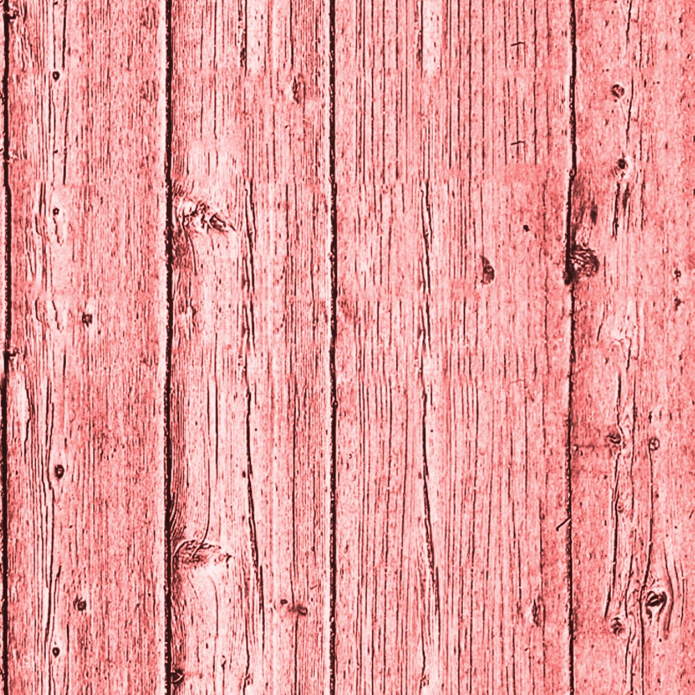 Close-up of a red-stained wooden plank surface showing vertical lines and visible grain texture.