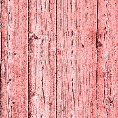 Close-up of a red-stained wooden plank surface showing vertical lines and visible grain texture.