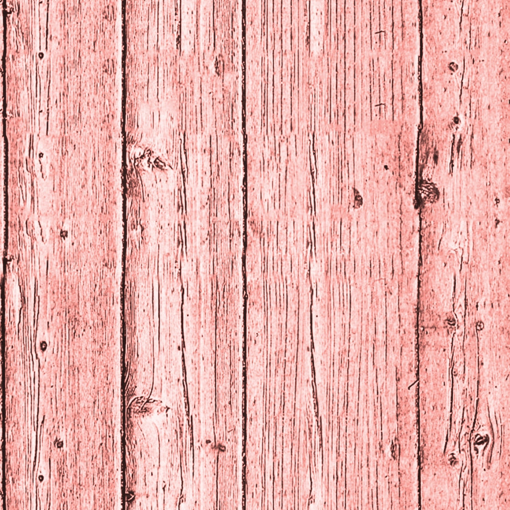 Red-toned wooden planks with visible grain and knots, aligned vertically.