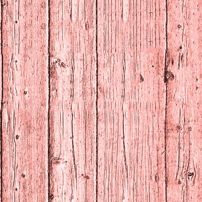 Red-toned wooden planks with visible grain and knots, aligned vertically.