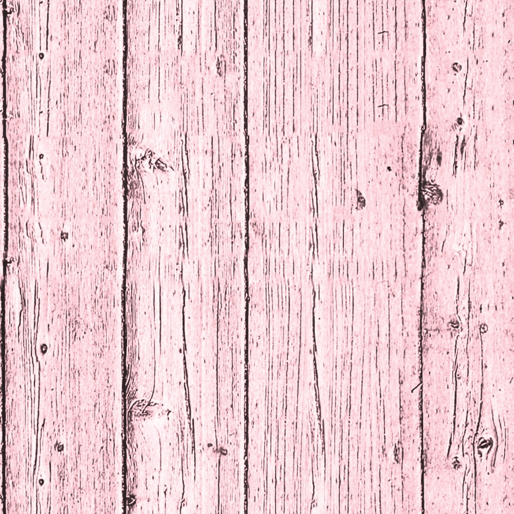 Pink-painted wooden planks with visible grain and knots, arranged vertically.